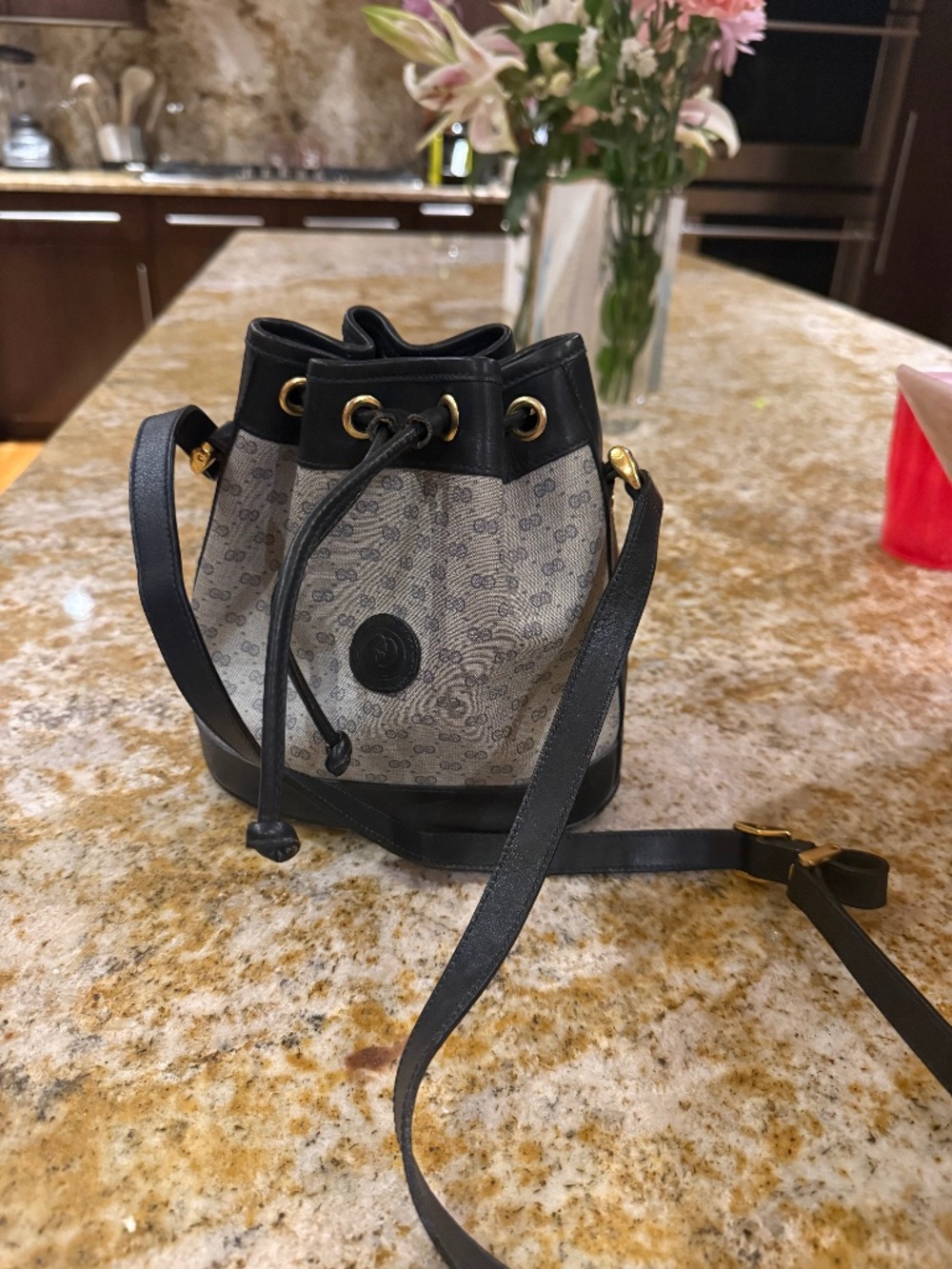 Vintage Gucci Micro GG Supreme Bucket Bag